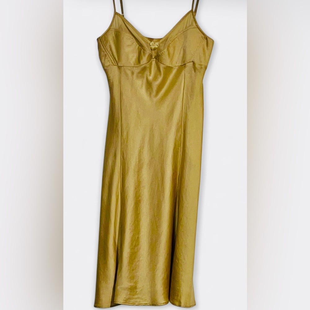 Vintage Victoria's Secret Gold Silk Slip Dress